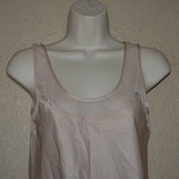 NWT $232 Brazeau Tricot Mix Media Goldy Silk Blend Tank Top Blouse - Picture 3 of 8